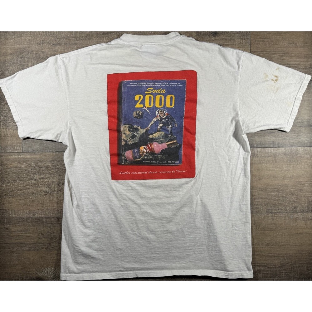 Vintage Torani Promo Soda 2000 Grapefruit Syrup Alcohol Mixer Shirt Sz XL Thrash